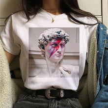 Load image into Gallery viewer, aesthetic t shirt vaporwave Michelangelo women fashion new harajuku tshirt Casual korean style Graphic hip hop t-shirt female