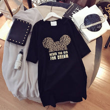 Load image into Gallery viewer, Ins Hot Short Sleeve Women Mid Length 2019 Loose T Shirt Summer Print Cartoon Graphic T Shirts Aesthetic Harajuku