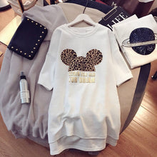 Load image into Gallery viewer, Ins Hot Short Sleeve Women Mid Length 2019 Loose T Shirt Summer Print Cartoon Graphic T Shirts Aesthetic Harajuku