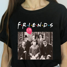 Load image into Gallery viewer, Women Horror Friends Pennywise Michael Myers Jason Voorhees Halloween T Shirt Female Harajuku Summer T-shirt Fashion Top Tees